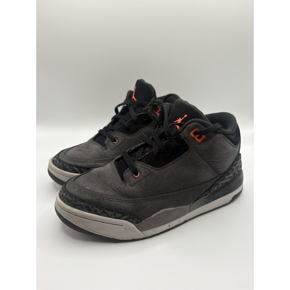 Nike Air Jordan Retro 3 Fear Pack Grey Orange DM0966-080 Boys SIZE 3Y